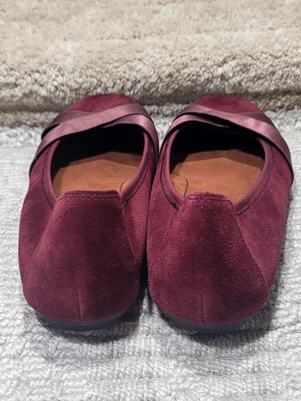 New Vionic Women's Spark Maria Ballet Flat Supportive Suede Shoes Size 9